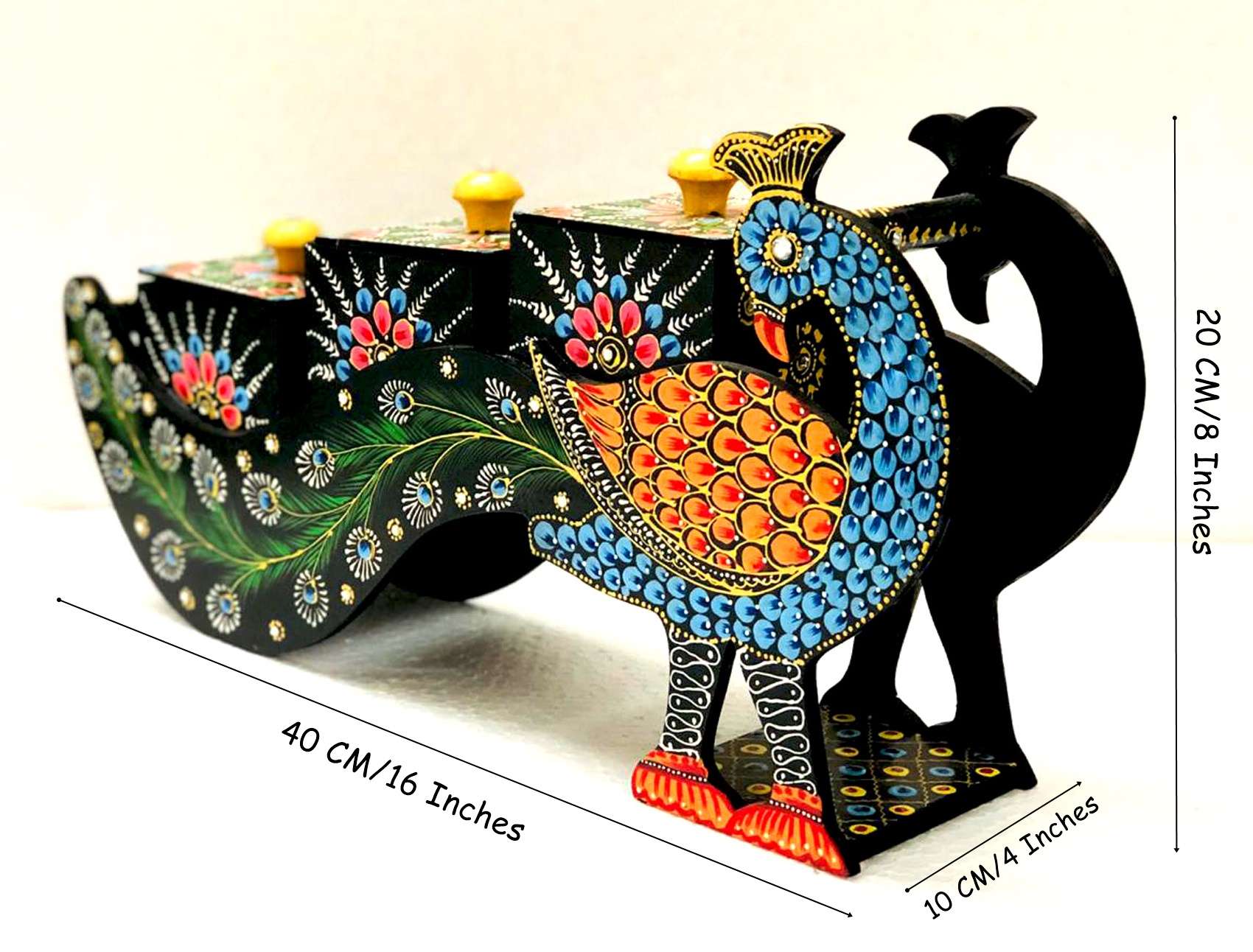 Wooden peacock - Image 3